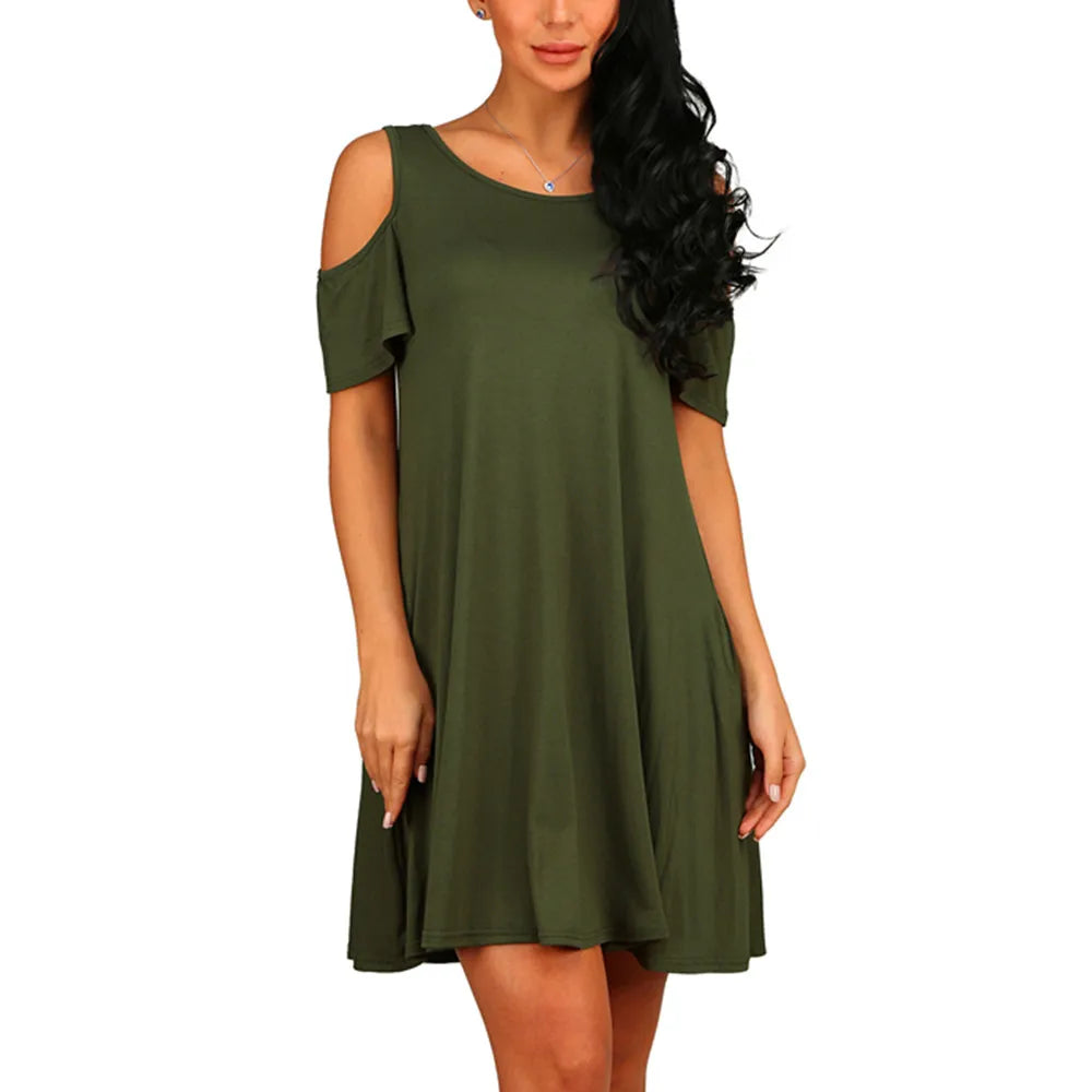 Women's Off The Shoulder Summer  Dress