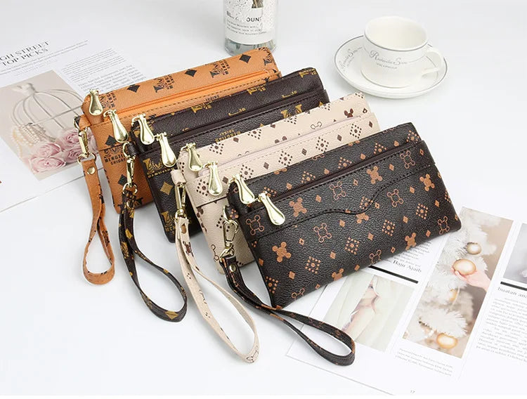 Double Zipper Fashionable Wallet