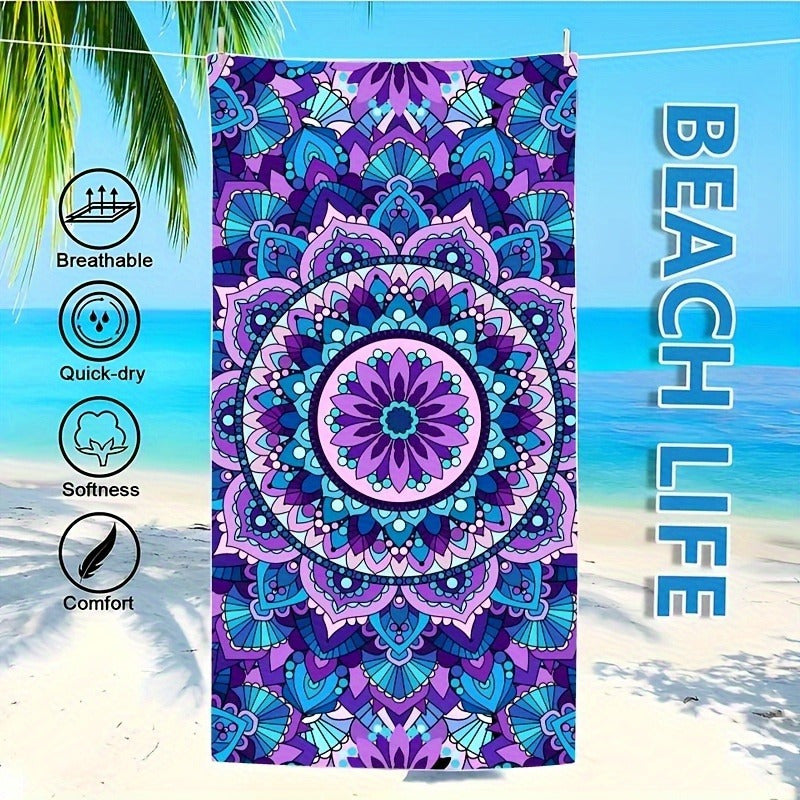 Oversized Quick-Dry Microfiber Beach Towel