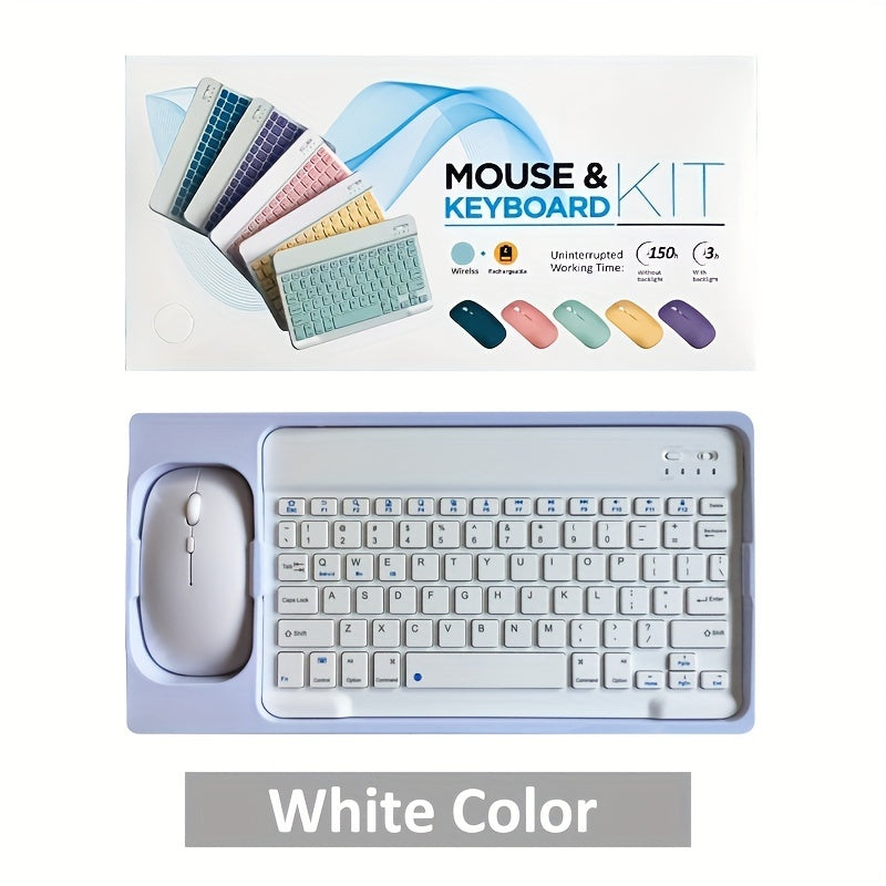 Portable Wireless Keyboard and Mouse Combo for iPad, Android, Samsung, Xiaomi Tablets