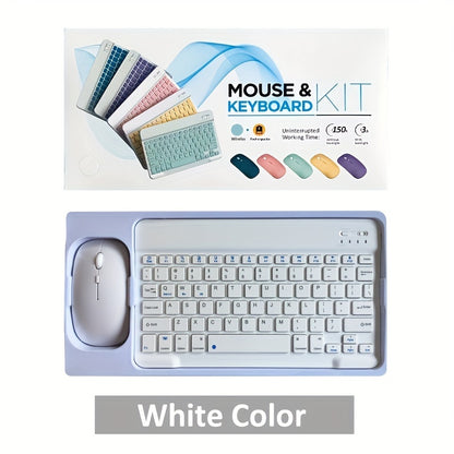 Portable Wireless Keyboard and Mouse Combo for iPad, Android, Samsung, Xiaomi Tablets