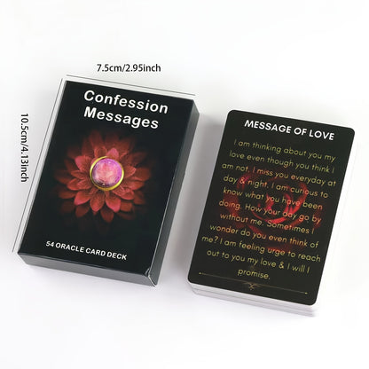 54-Card Confession Messages Oracle Deck