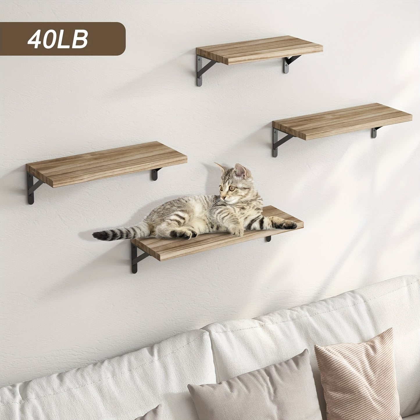 4pcs Floating Shelves